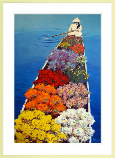 Flower Boat Seller